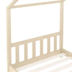 vidaXL Estructura de cama infantil de madera maciza de pino 70x140 cm Marrón Outlet