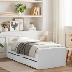 vidaXL Estructura de cama con cajones 100x200 cm Blanco Best