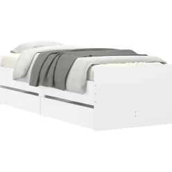 vidaXL Estructura de cama con cajones 100x200 cm Blanco Best