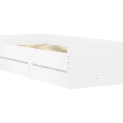 vidaXL Estructura de cama con cajones 100x200 cm Blanco Best
