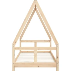 vidaXL Estructura de cama para niños madera maciza de pino 80x200 cm Natural Discount