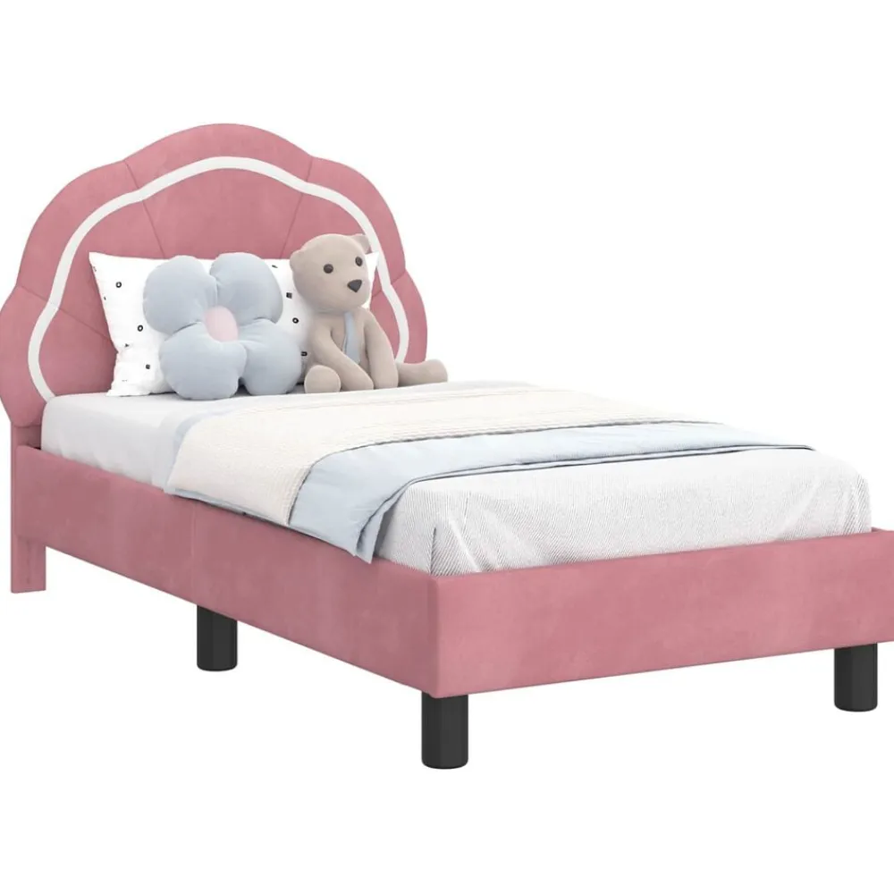 vidaXL Camas Y Accesorios-Estructura de cama para niños pequeños con cabecera
