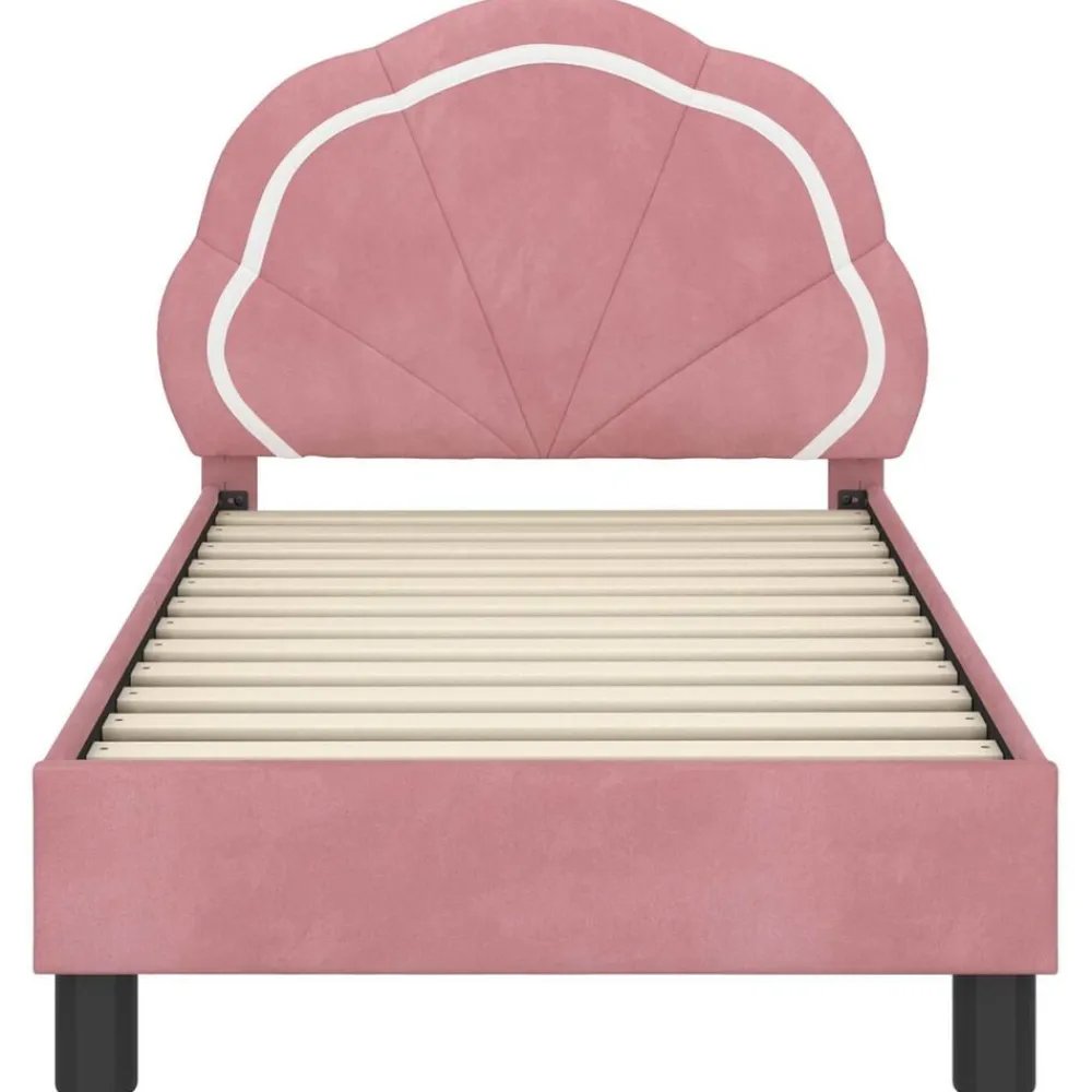 vidaXL Camas Y Accesorios-Estructura de cama para niños pequeños con cabecera