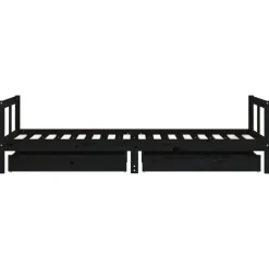 Niños vidaXL Mobiliario Para Bebés Y Niños Pequeños-Estructura de cama niños con cajones madera pino 80x200cm