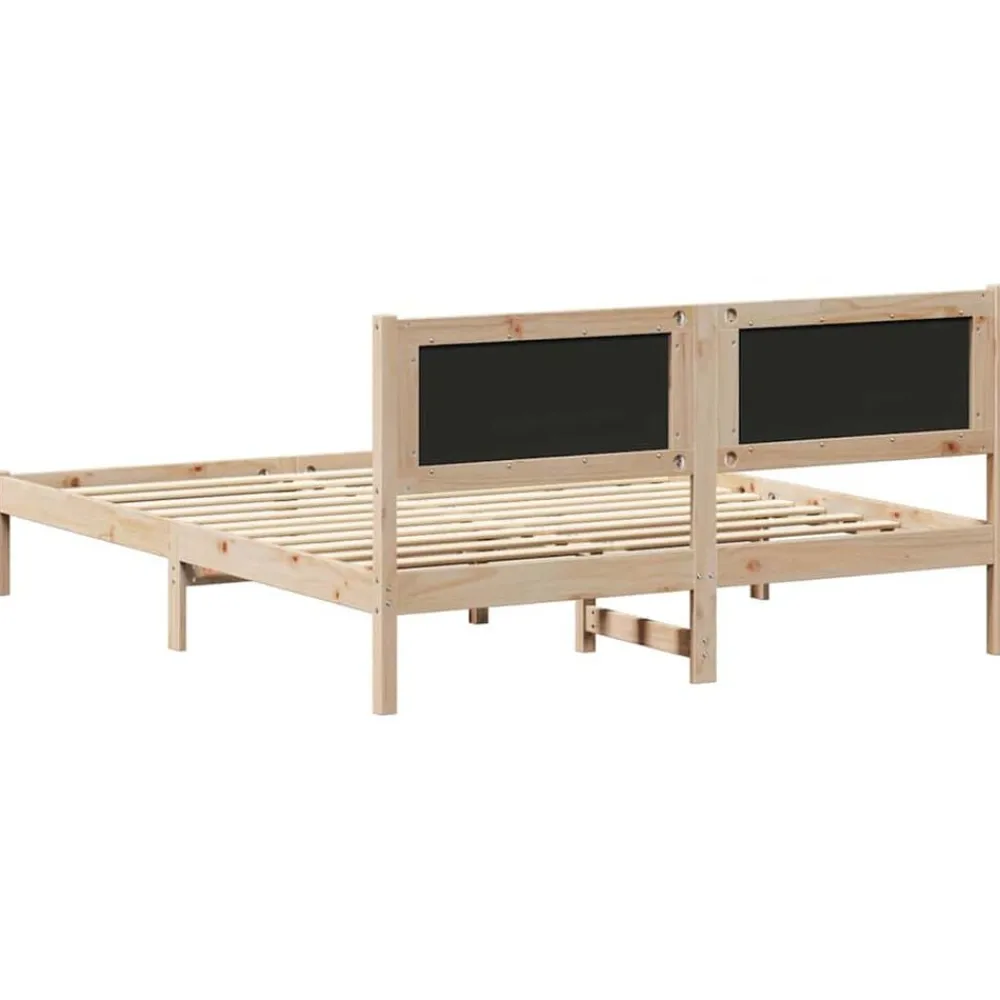 vidaXL Estructura de Cama con Cabecera Tapizada Negro 160 x 200 cm Marrón y negro Hot