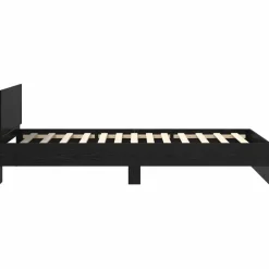 vidaXL Estructura de cama con cabecera 100 x 200 cm Roble negro Hot
