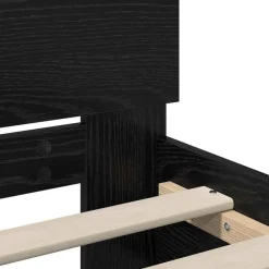 vidaXL Estructura de cama con cabecera 100 x 200 cm Roble negro Hot