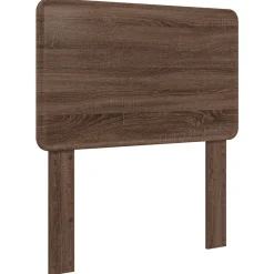 vidaXL Estructura de cama con cabecera Roble Marrón 100 x 200 cm Marrón roble Hot