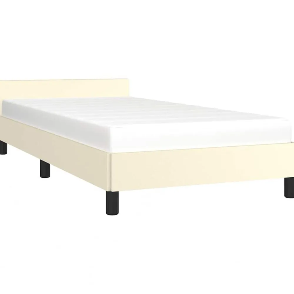 vidaXL Camas Y Accesorios-Estructura de cama con cabecero sin colchón 80x200 cm