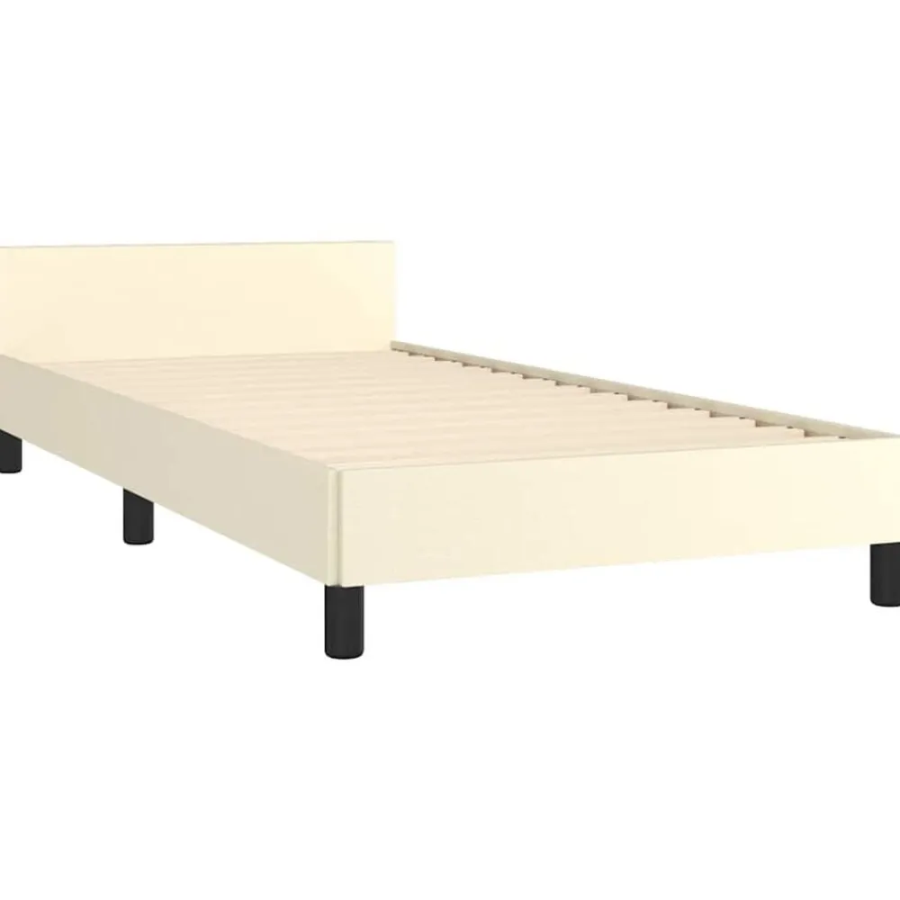 vidaXL Camas Y Accesorios-Estructura de cama con cabecero sin colchón 80x200 cm
