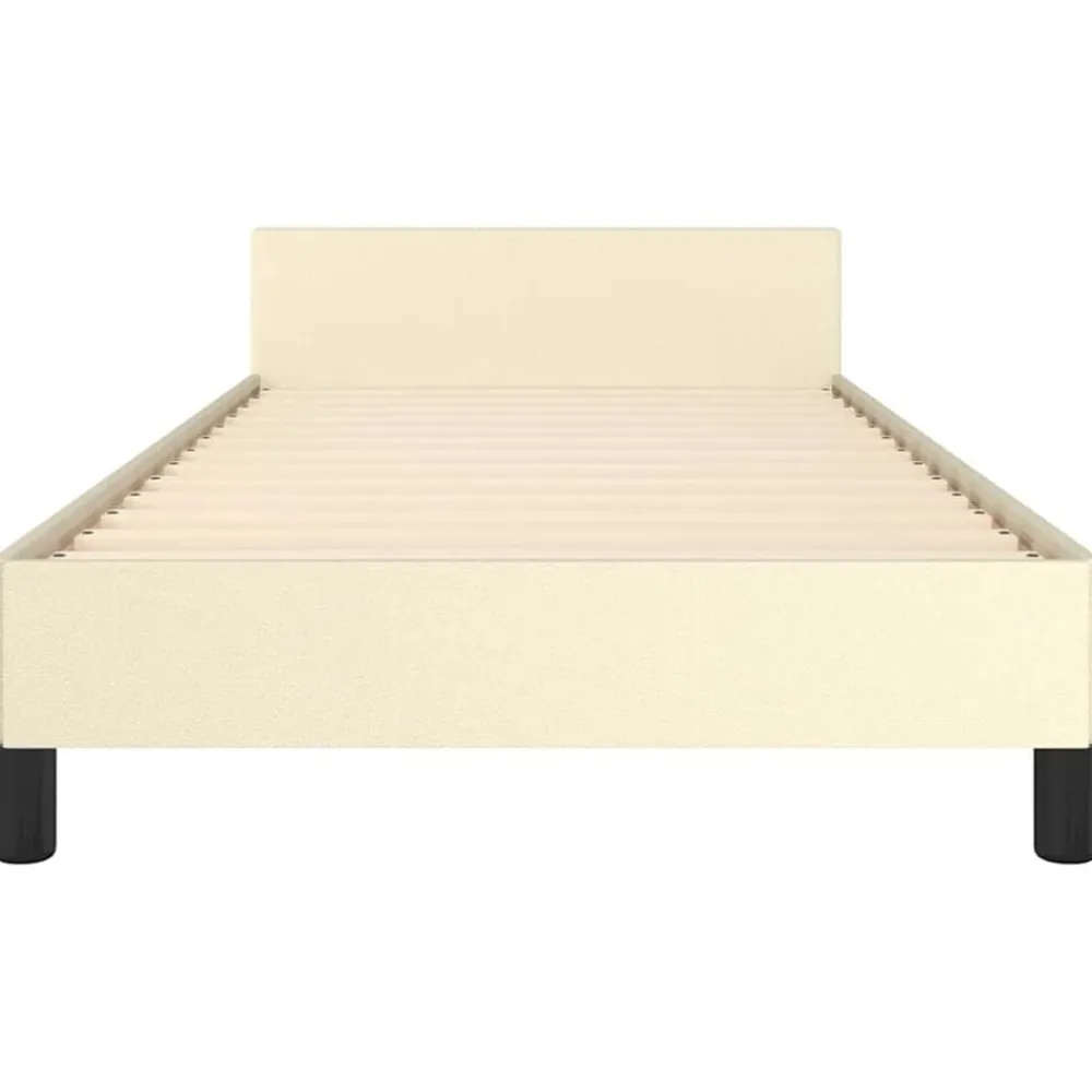 vidaXL Camas Y Accesorios-Estructura de cama con cabecero sin colchón 80x200 cm