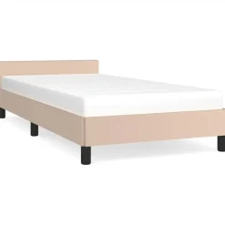 vidaXL Camas Y Accesorios-Estructura de cama con cabecero sin colchón 80x200 cm