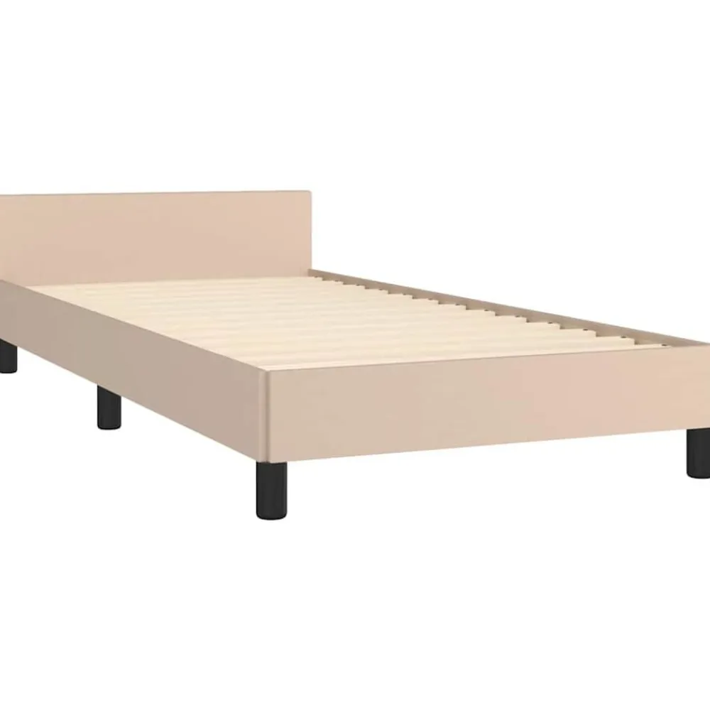 vidaXL Camas Y Accesorios-Estructura de cama con cabecero sin colchón 80x200 cm