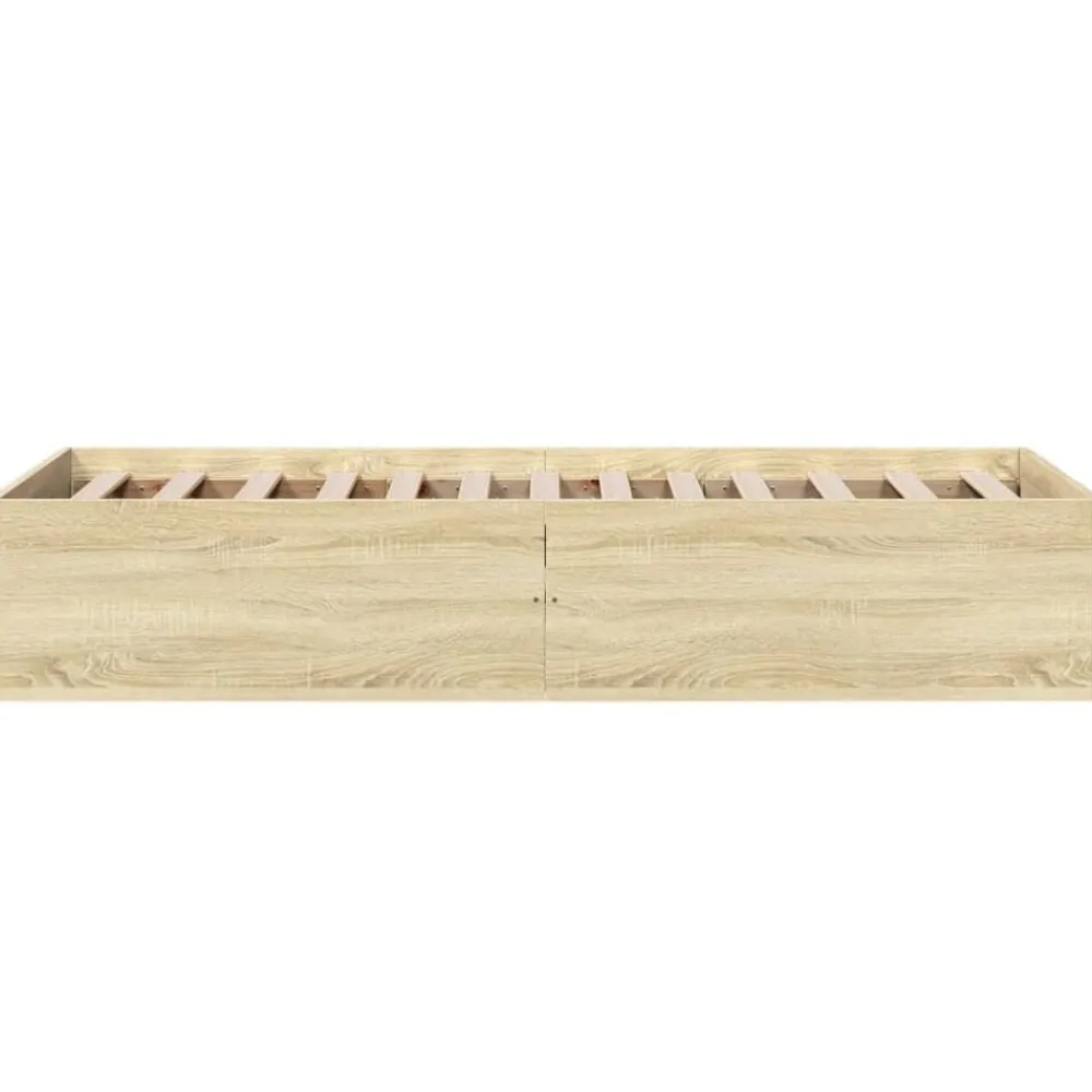 vidaXL Camas Y Accesorios-Estructura de cama sin colchón madera 75x190 cm