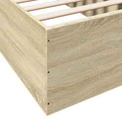 vidaXL Camas Y Accesorios-Estructura de cama sin colchón madera 75x190 cm