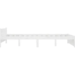 vidaXL Estructura de cama con cajones doble 135x190 cm Blanco Outlet