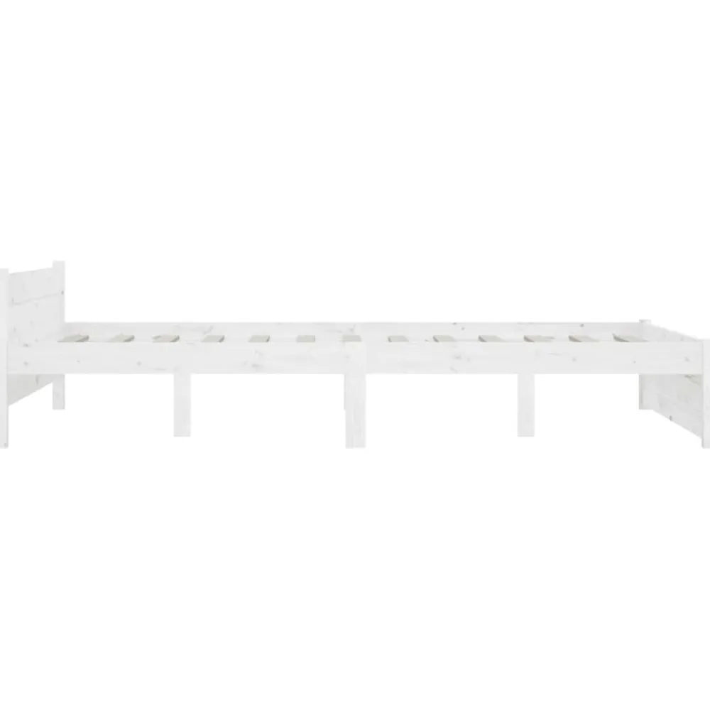 vidaXL Estructura de cama con cajones doble 135x190 cm Blanco Outlet