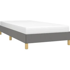 vidaXL Estructura de cama sin colchón tela 80x200 cm Gris oscuro