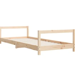 vidaXL Estructura de cama para niños madera maciza de pino 80x200 cm Natural Outlet