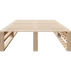 vidaXL Camas Y Accesorios-Estructura de cama sin colchón madera maciza de pino 90x200 cm