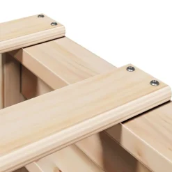 vidaXL Camas Y Accesorios-Estructura de cama sin colchón madera maciza de pino 90x200 cm