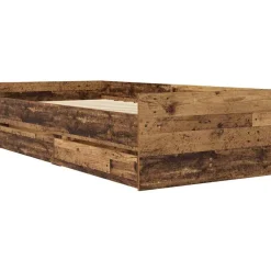 vidaXL Estructura de cama con cajón 100 x 200 cm Madera envejecida Hot