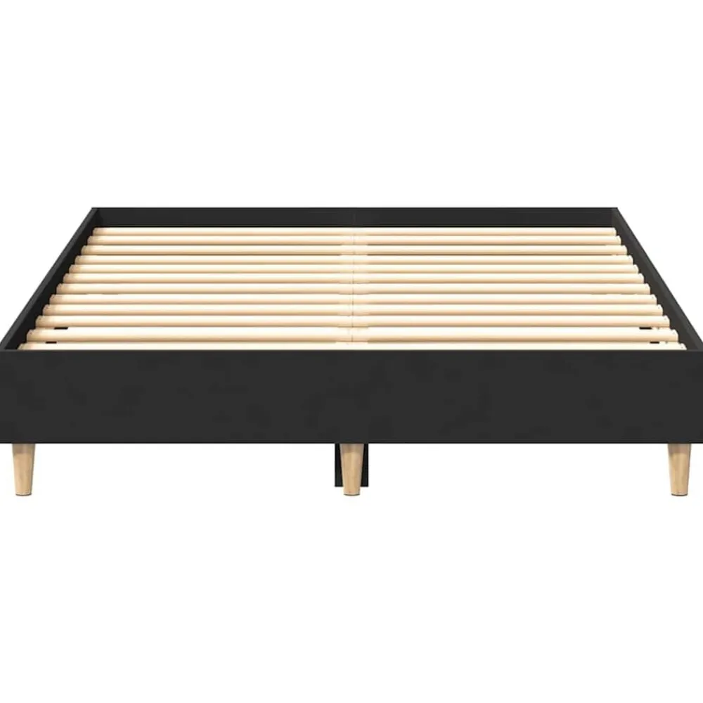 vidaXL Estructura de cama sin colchón negra 120x200 cm Negro Best