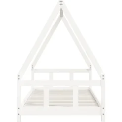 vidaXL Estructura de cama para niños madera de pino 90x200 cm Blanco Online