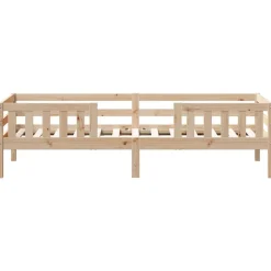 vidaXL Estructura de cama sin colchón madera maciza de pino 100x200 cm Natural Best