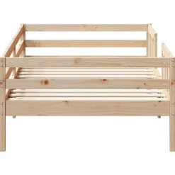 vidaXL Estructura de cama sin colchón madera maciza de pino 100x200 cm Natural Best