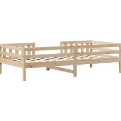 vidaXL Estructura de cama sin colchón madera maciza de pino 100x200 cm Natural Best