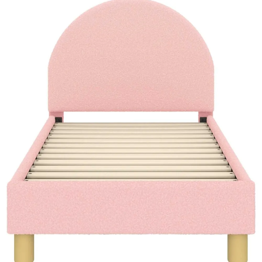 vidaXL Estructura de cama para niños pequeños con cabecera Rosa Outlet