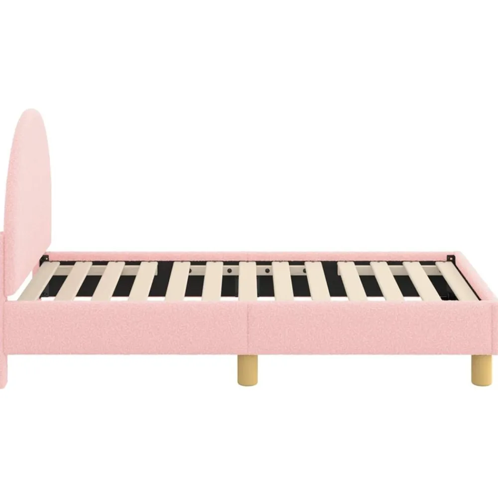 vidaXL Estructura de cama para niños pequeños con cabecera Rosa Outlet
