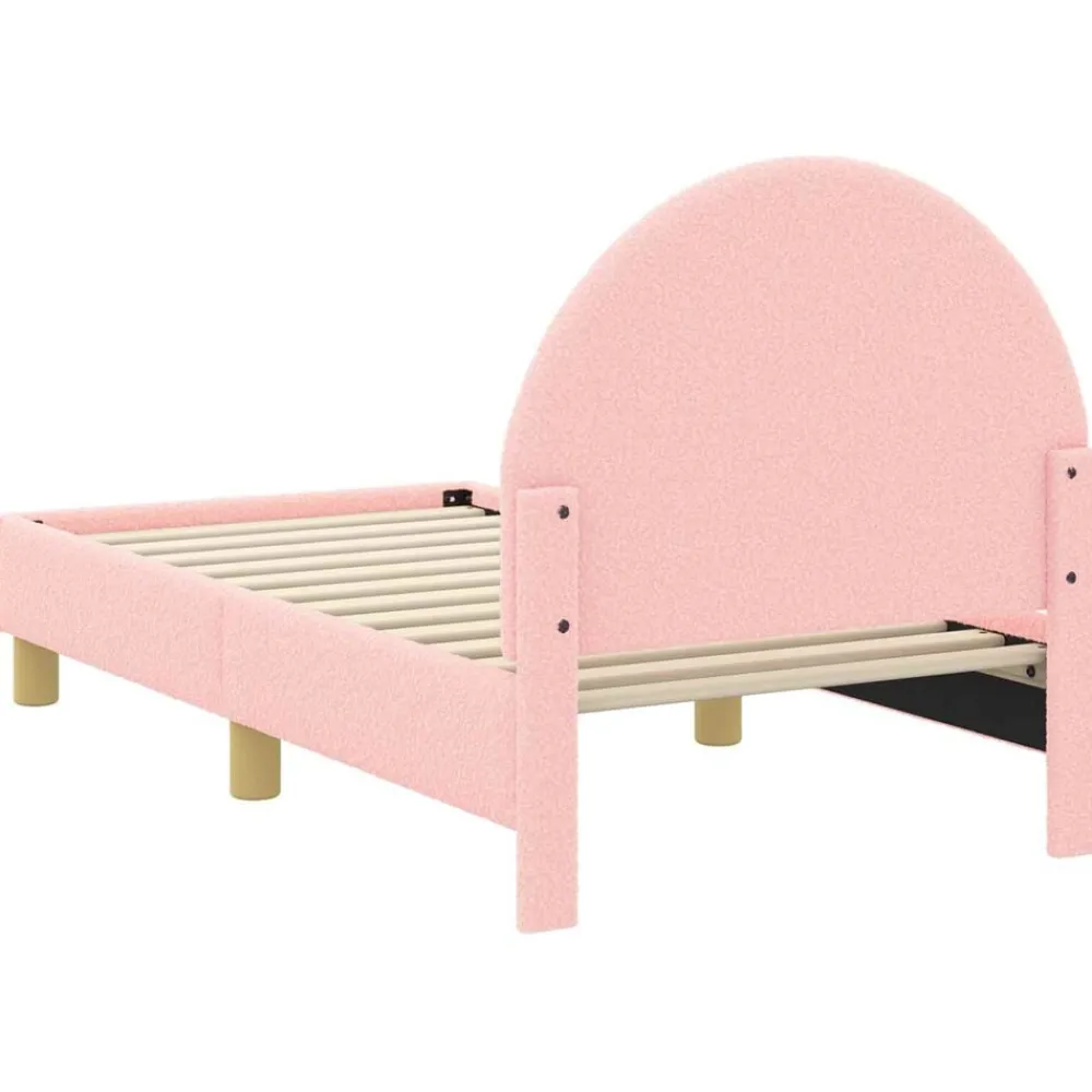vidaXL Estructura de cama para niños pequeños con cabecera Rosa Outlet