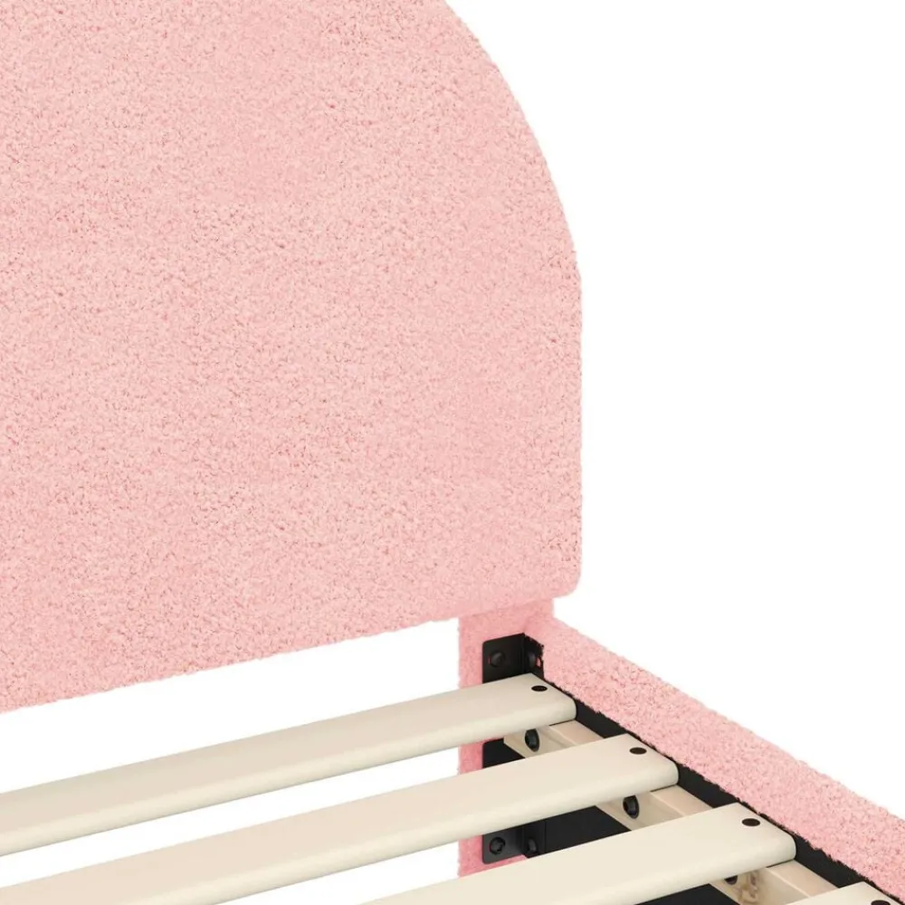 vidaXL Estructura de cama para niños pequeños con cabecera Rosa Outlet