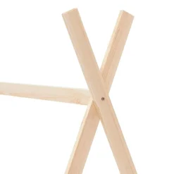 vidaXL Estructura de cama infantil de madera maciza de pino 70x140 cm Marrón New