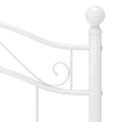 vidaXL Camas Y Accesorios-Estructura de cama sin colchón metal 90x200 cm