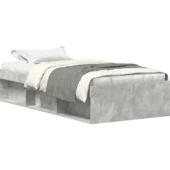 vidaXL Estructura de cama gris hormigón 90x200 cm Gris hormig&oacute;n Hot