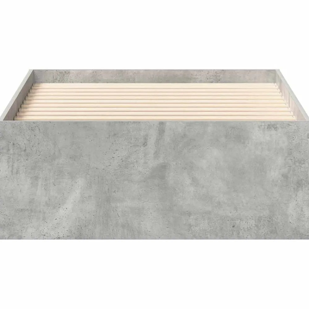 vidaXL Estructura de cama gris hormigón 90x200 cm Gris hormigón Hot