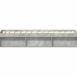 vidaXL Estructura de cama gris hormigón 90x200 cm Gris hormigón Hot
