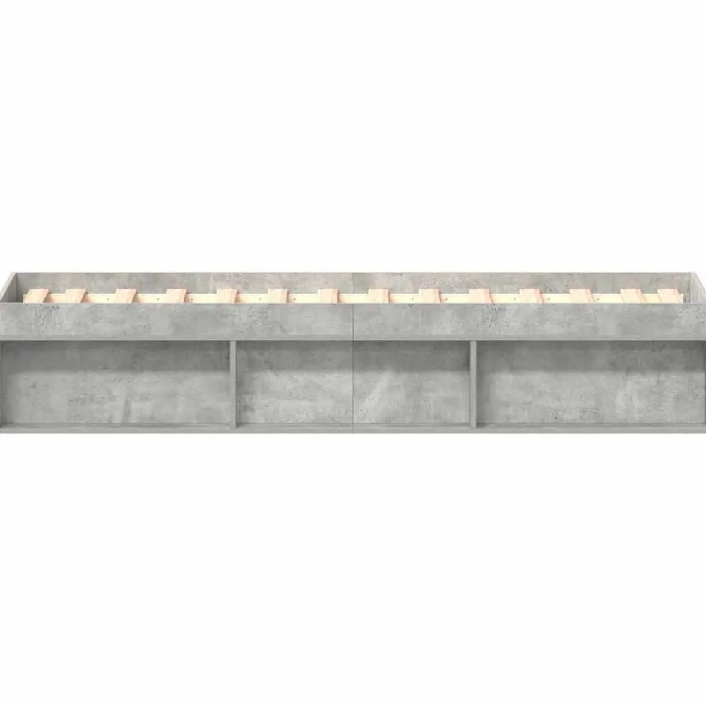 vidaXL Estructura de cama gris hormigón 90x200 cm Gris hormigón Hot