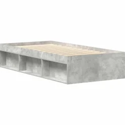 vidaXL Estructura de cama gris hormigón 90x200 cm Gris hormigón Hot