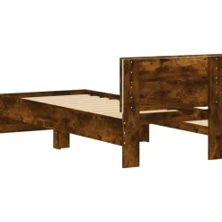 vidaXL Camas Y Accesorios-Estructura de cama cabecero luces LED 90x200 cm