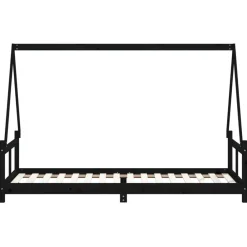 vidaXL Estructura de cama para niños madera de pino 80x200 cm Negro Hot