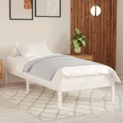 vidaXL Camas Y Accesorios-Estructura de cama individual pequeña sin colchón madera