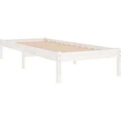 vidaXL Camas Y Accesorios-Estructura de cama individual pequeña sin colchón madera