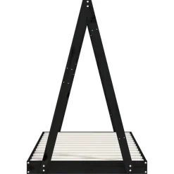 vidaXL Estructura de cama para niños madera de pino 80x160 cm Negro Outlet