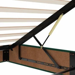 vidaXL Estructura de cama otomana sin colchón terciopelo Verde oscuro Outlet