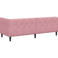 vidaXL Camas Y Accesorios-Estructura de cama en esquina 80 x 200 cm Terciopelo