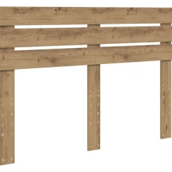 vidaXL Estructura de cama con cabecera Roble Artesanal 140 x 190 cm Roble artisan Best